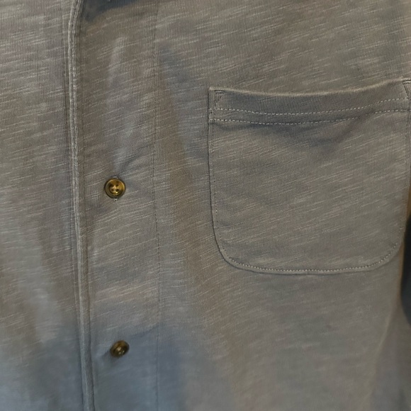Untuckit Sapori Camp Cotton Slub Collar Shirt Size Medium Button - Picture 3 of 10